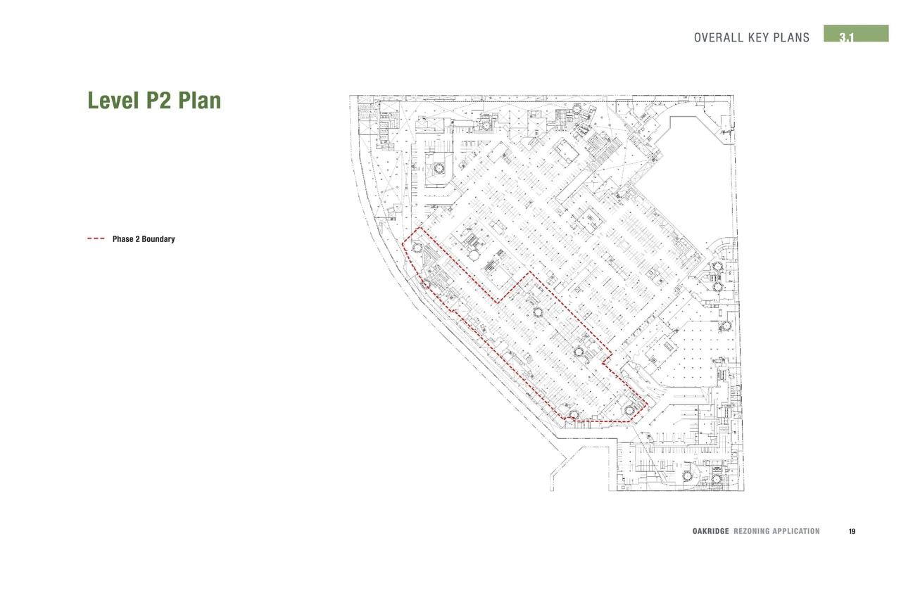 Construction site plan for project from page 19 of the file 'Application booklet'