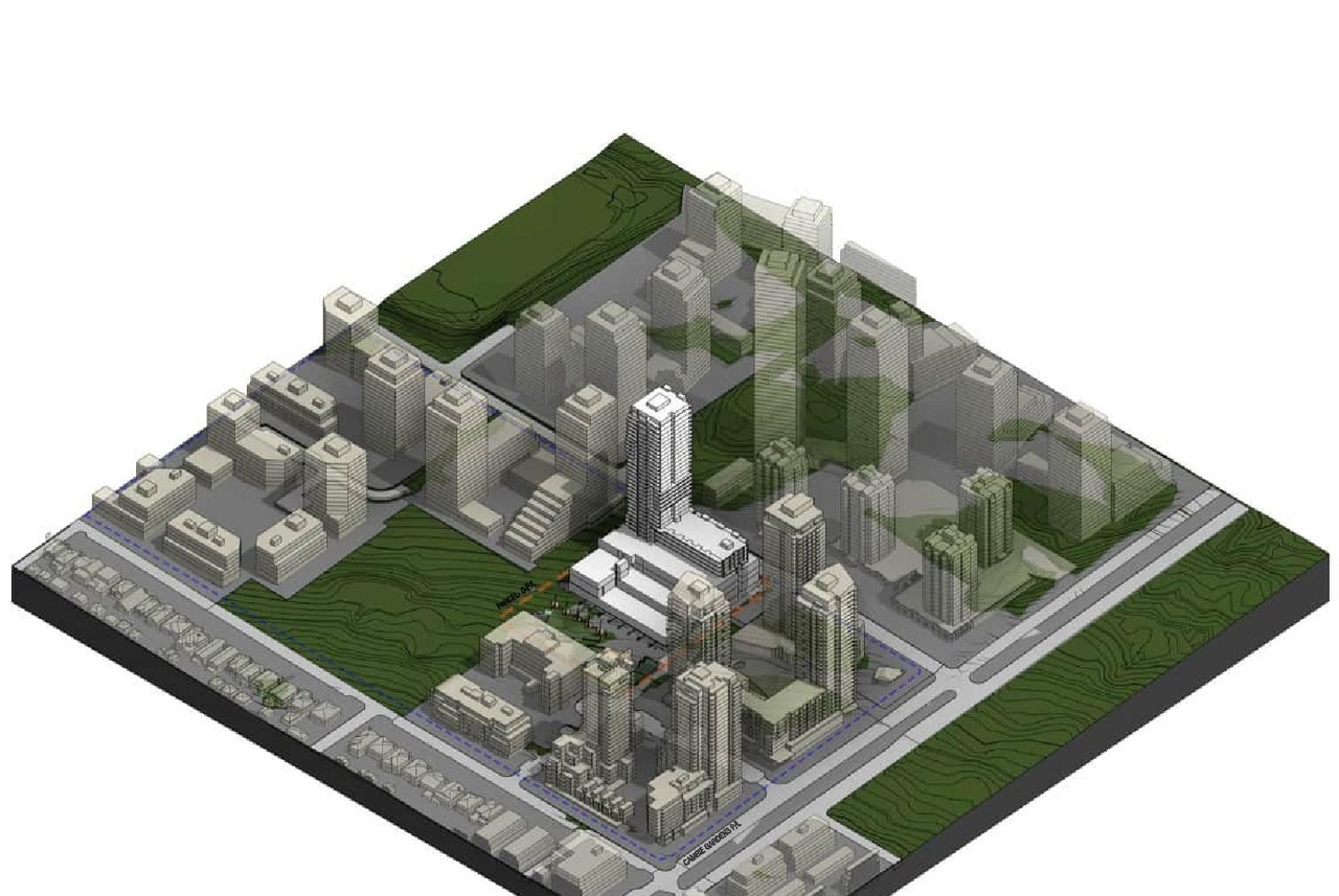 Construction site plan for project from page 26 of the file 'Application booklet'