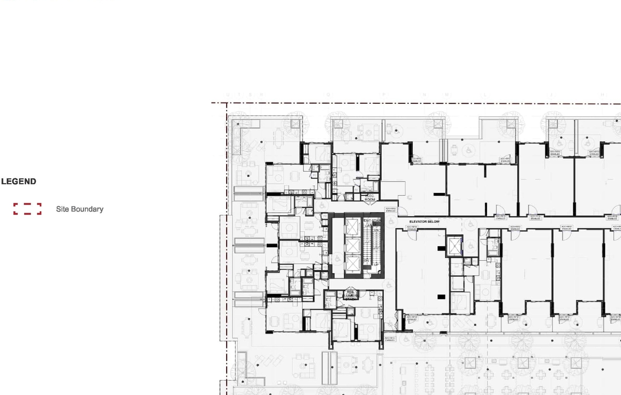 Floor plan for project from page 38 of the file 'Application booklet'