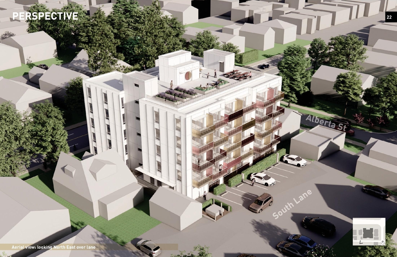 Rendering of building from page 21 of the file 'Application booklet'