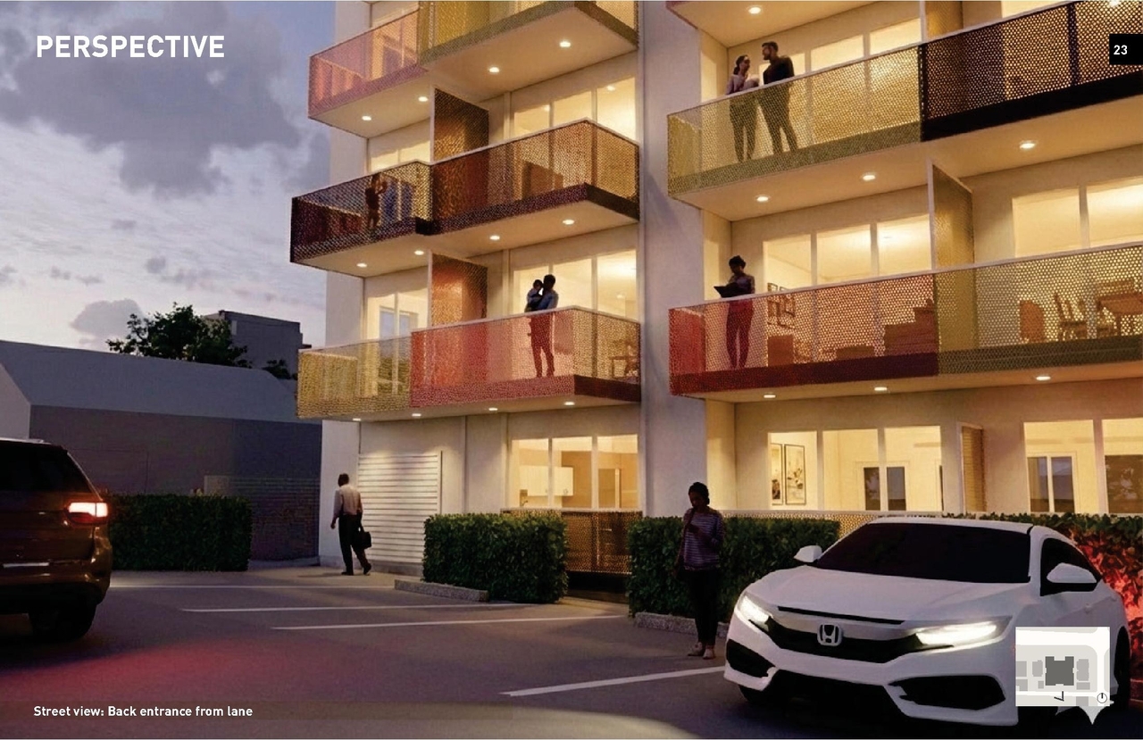 Rendering of building from page 22 of the file 'Application booklet'