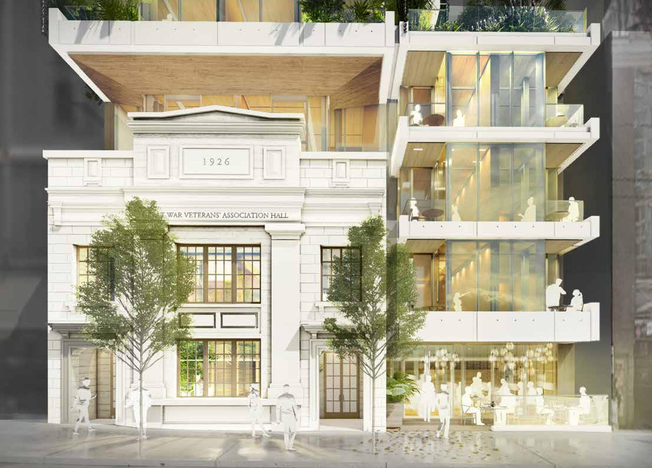 Rendering of building from page 1 of the file 'Application booklet'