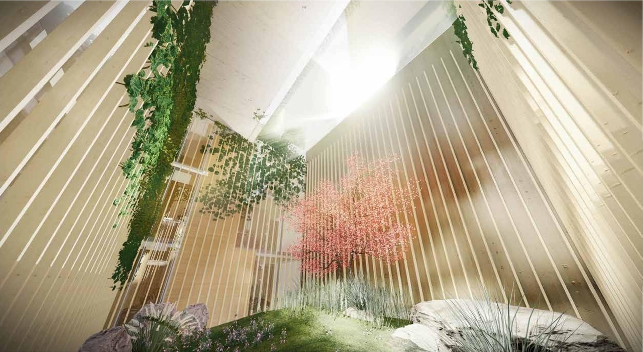 Rendering of building from page 114 of the file 'Application booklet'