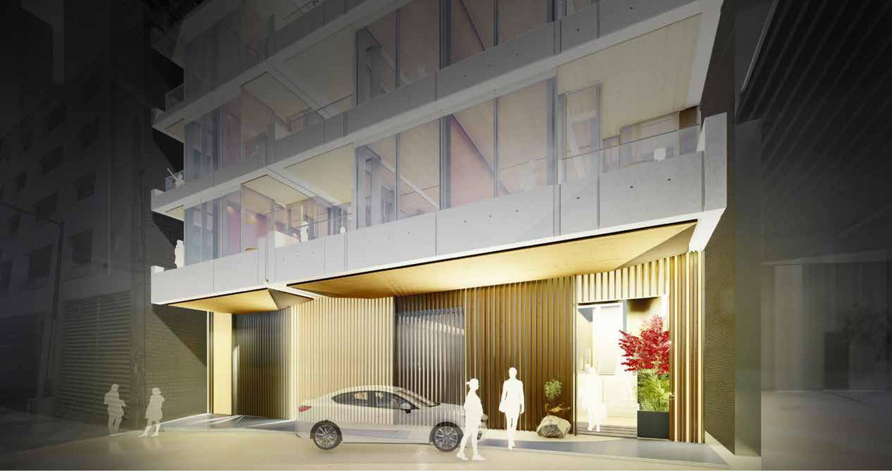 Rendering of building from page 115 of the file 'Application booklet'