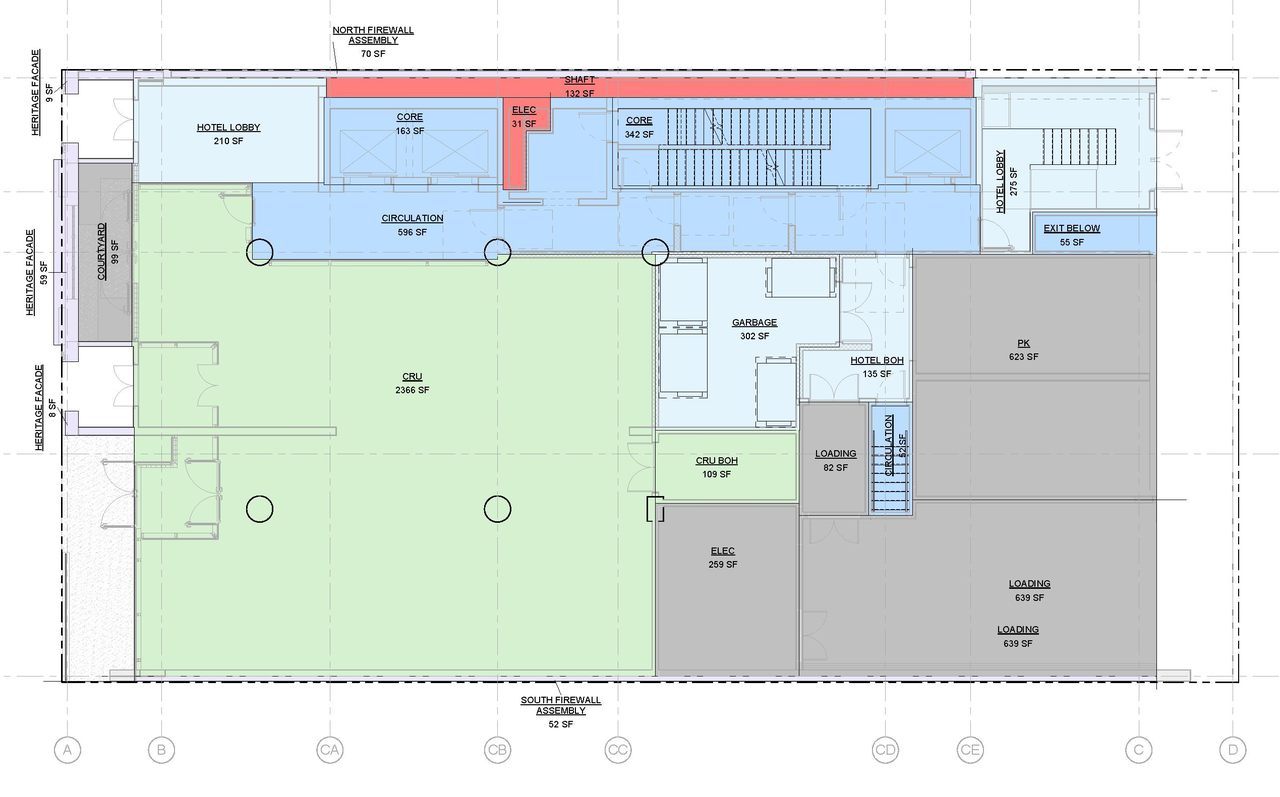 Construction site plan for project from page 140 of the file 'Application booklet'