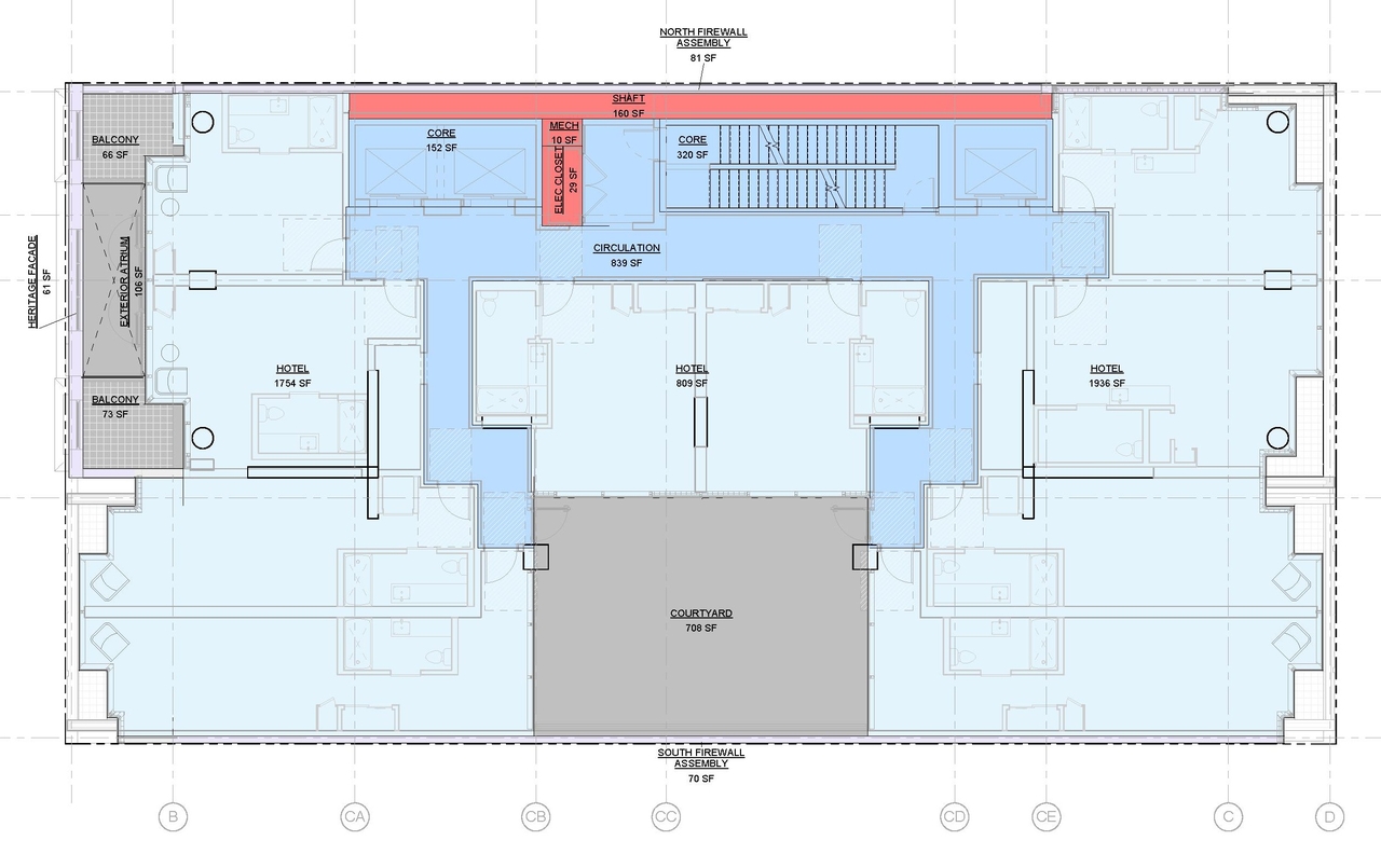 Construction site plan for project from page 141 of the file 'Application booklet'