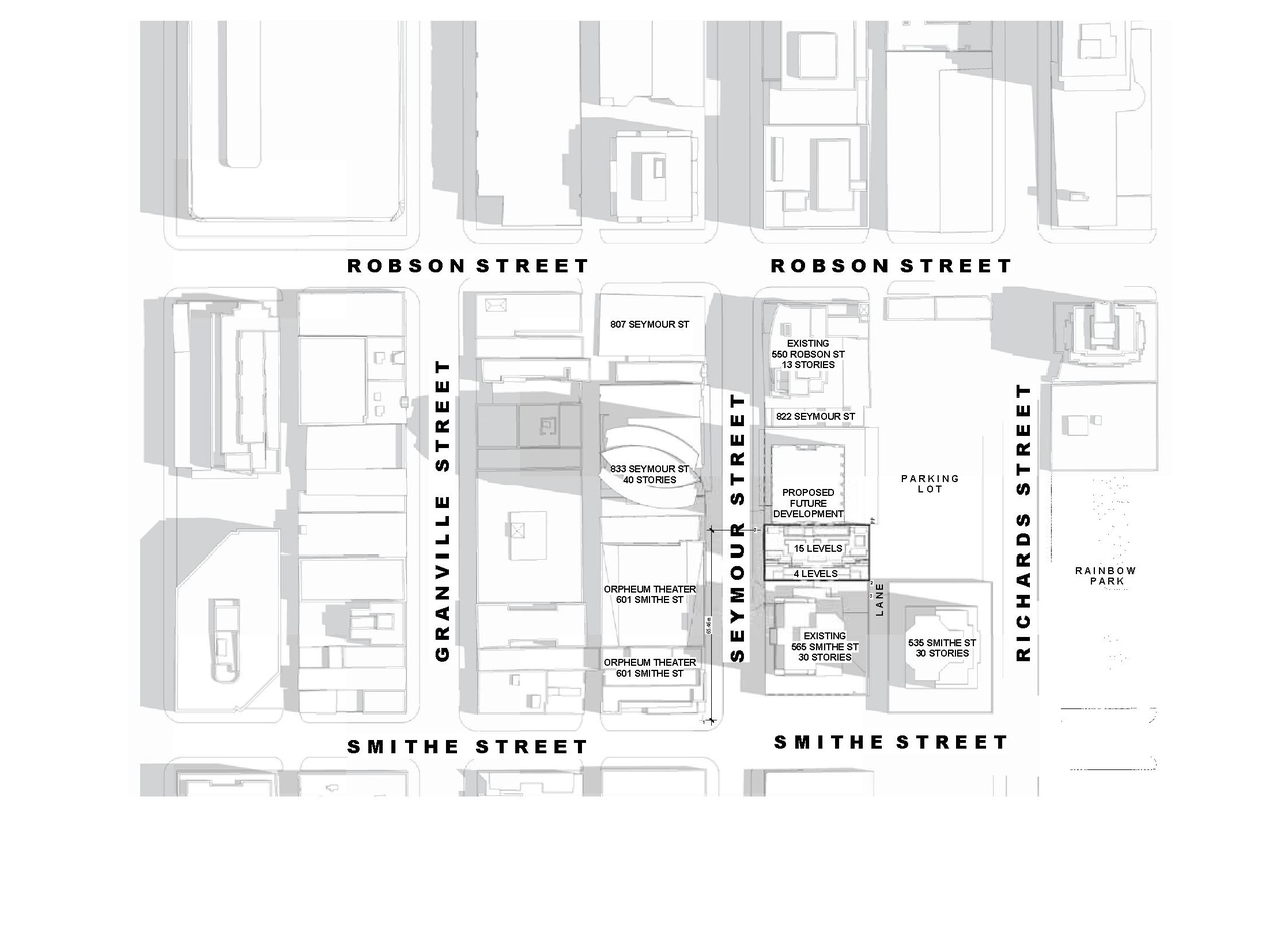 Construction site plan for project from page 43 of the file 'Application booklet'