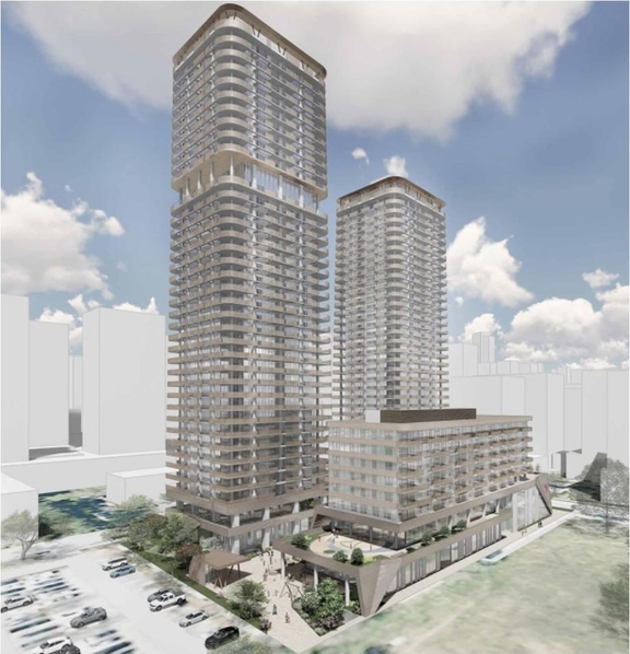 Rendering of building from page 6 of the file 'Report'