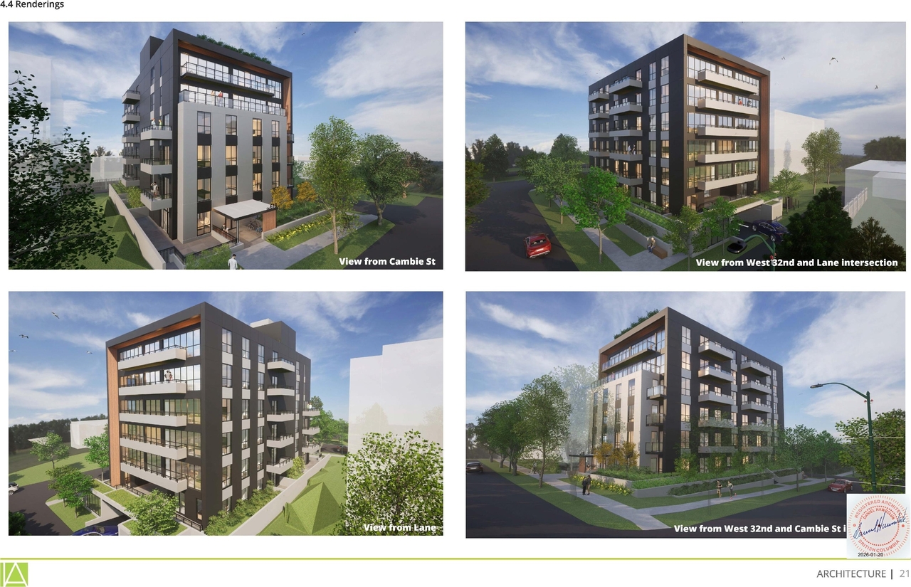 Rendering of building from page 21 of the file 'Application booklet'
