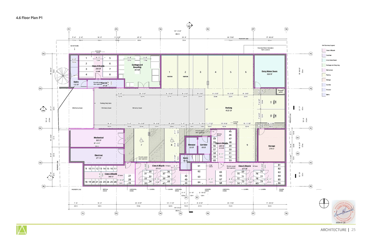 Floor plan for project from page 25 of the file 'Application booklet'