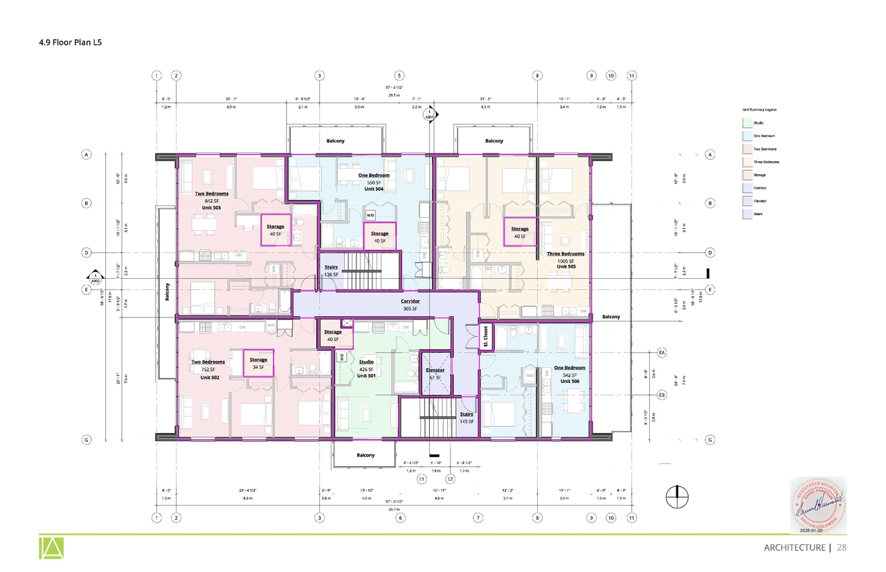 Floor plan for project from page 28 of the file 'Application booklet'
