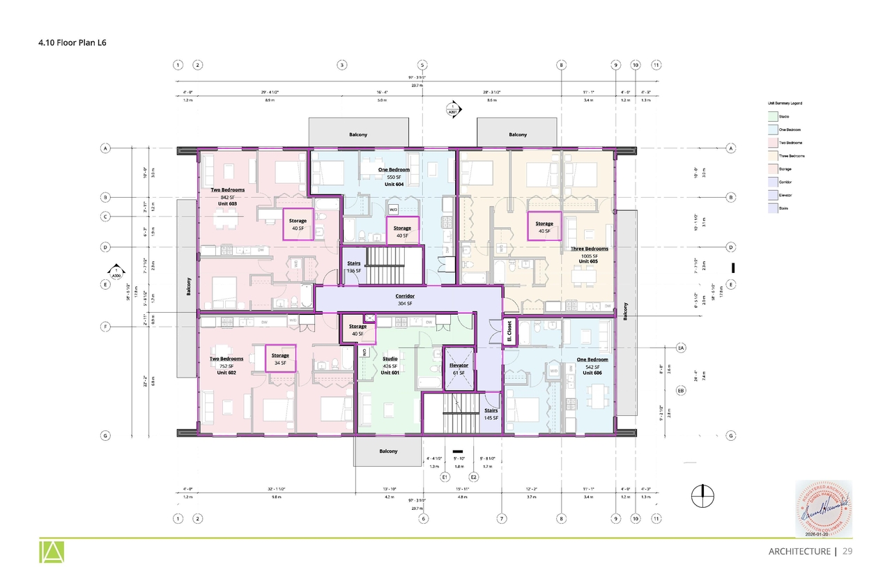 Floor plan for project from page 29 of the file 'Application booklet'