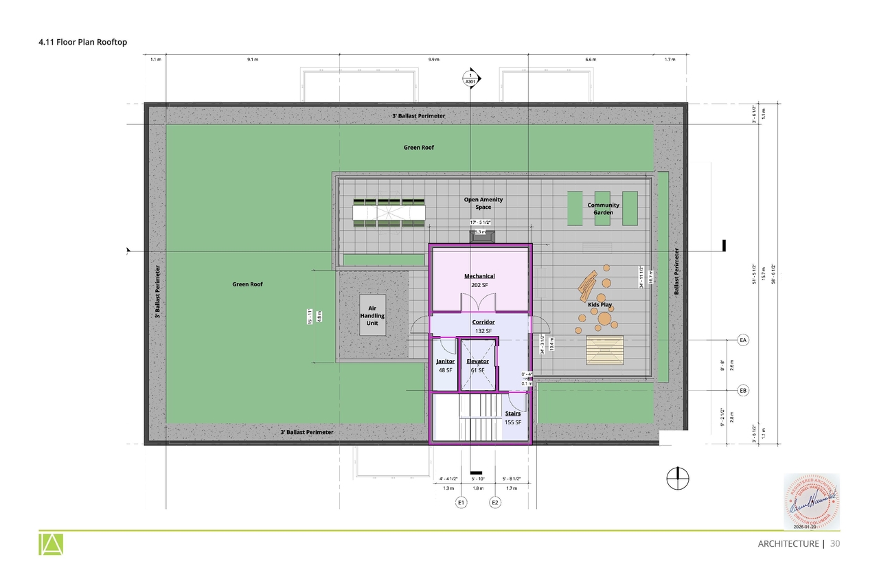 Floor plan for project from page 30 of the file 'Application booklet'