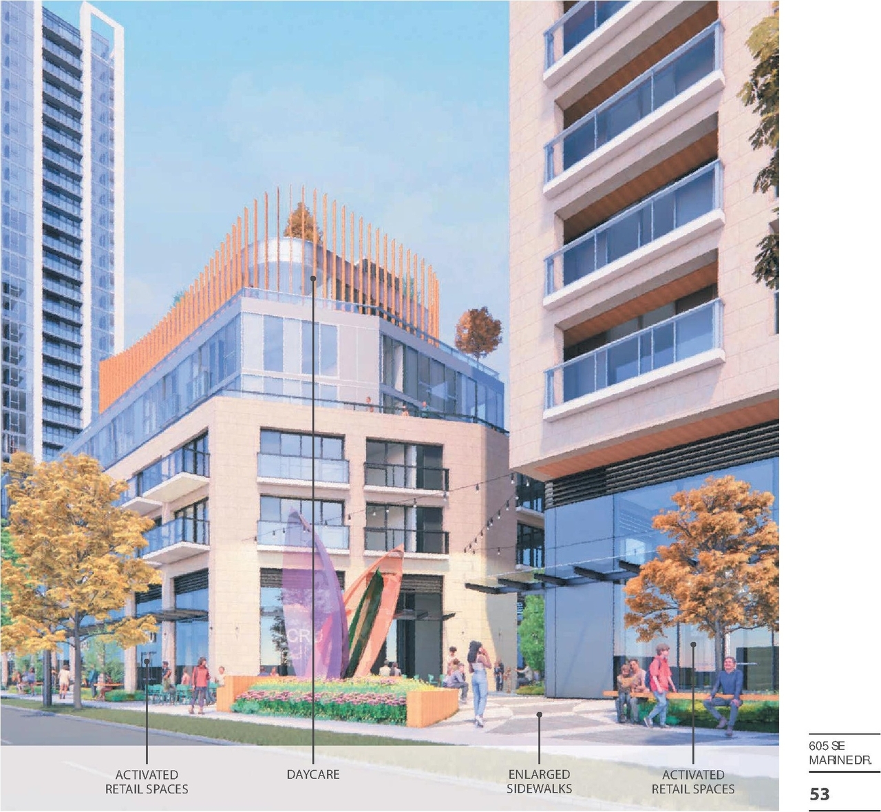 Rendering of building from page 53 of the file 'Application booklet'