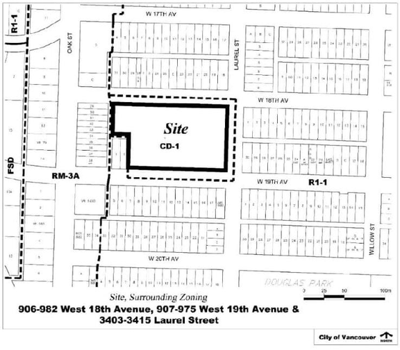 Construction site plan for project from page 5 of the file 'Report'