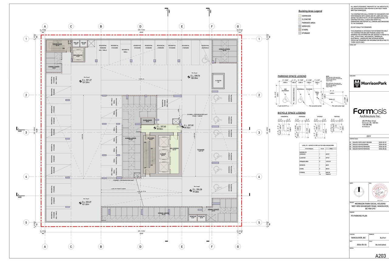 Construction site plan for project from page 8 of the file 'Architectural drawings'
