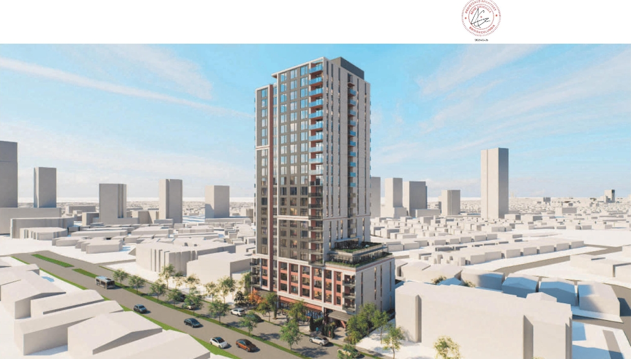 Rendering of building from page 1 of the file 'Application booklet'