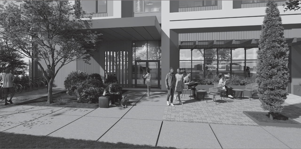 Rendering of building from page 34 of the file 'Application booklet'