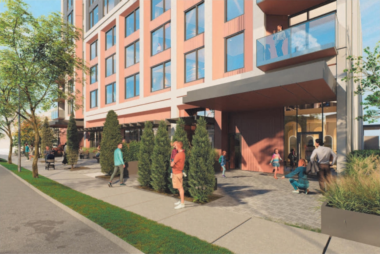 Rendering of building from page 43 of the file 'Application booklet'