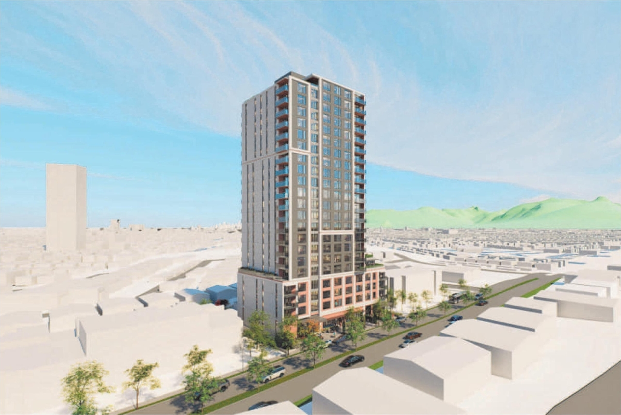 Rendering of building from page 44 of the file 'Application booklet'