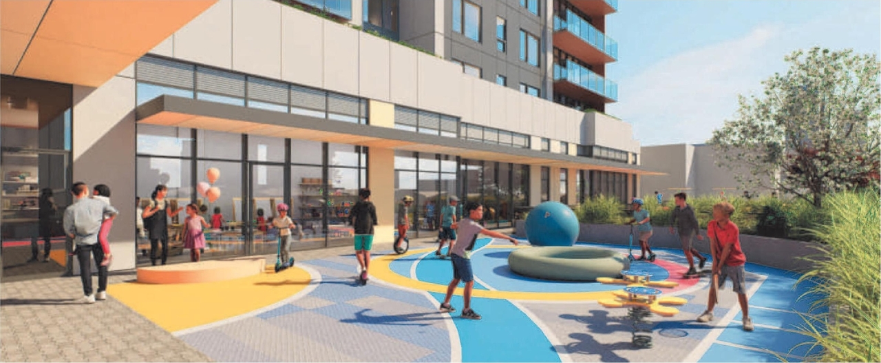 Rendering of building from page 45 of the file 'Application booklet'
