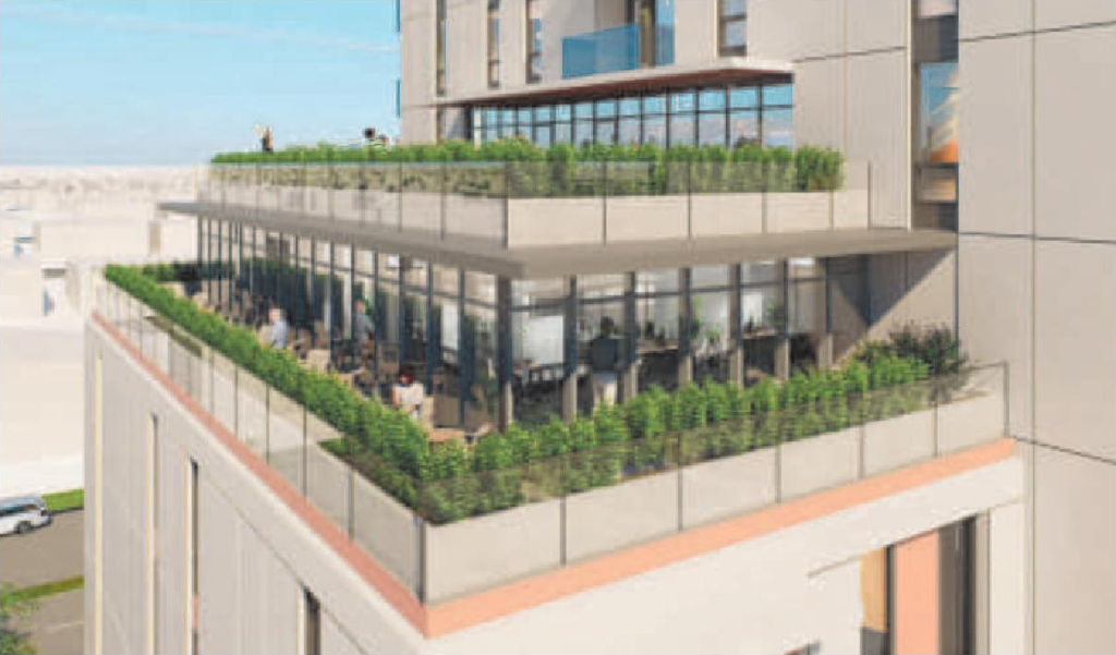 Rendering of building from page 47 of the file 'Application booklet'
