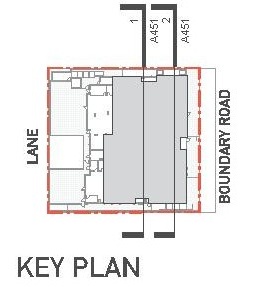 Construction site plan for project from page 70 of the file 'Application booklet'