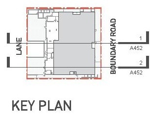 Construction site plan for project from page 71 of the file 'Application booklet'