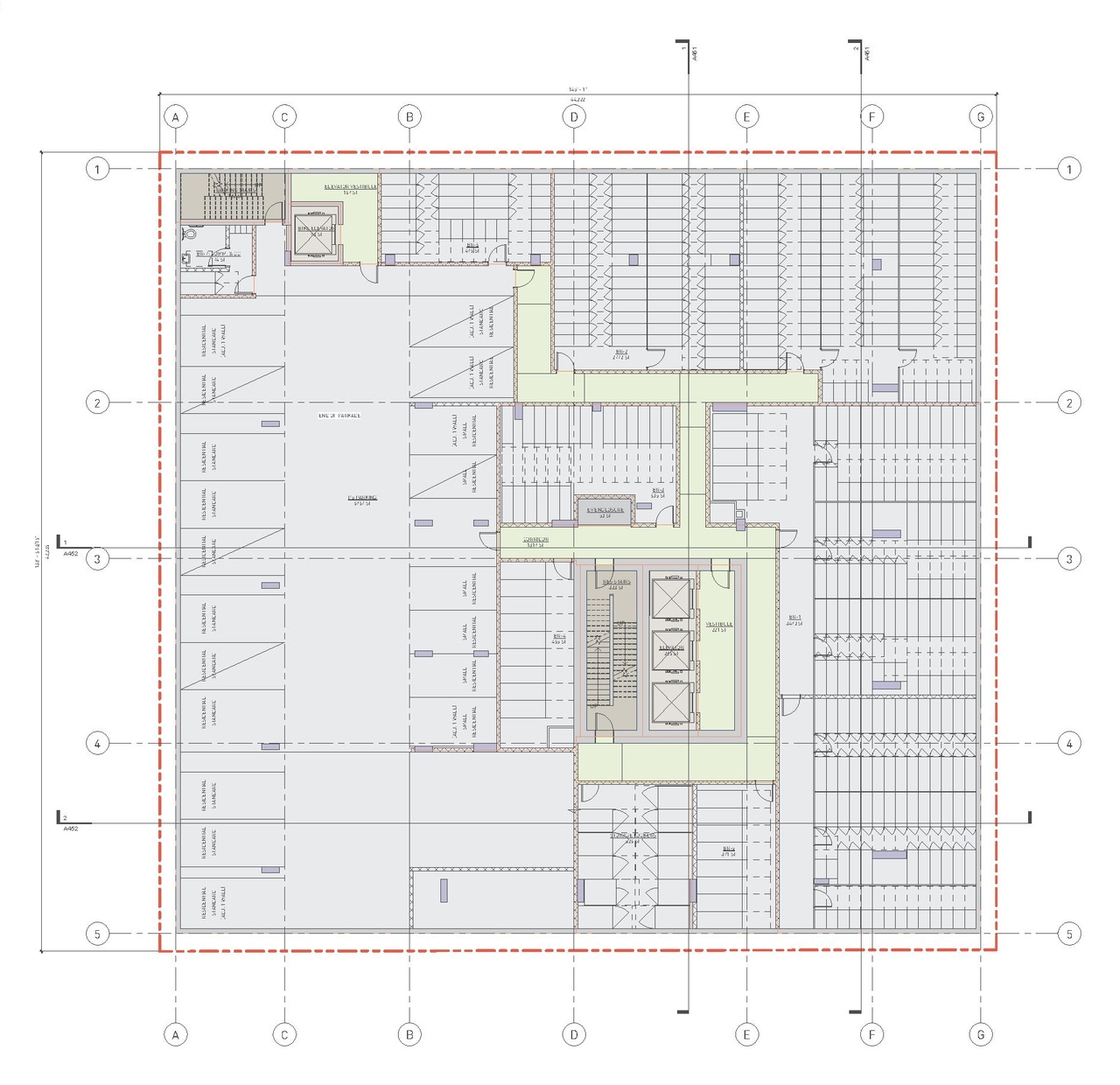 Floor plan for project from page 75 of the file 'Application booklet'