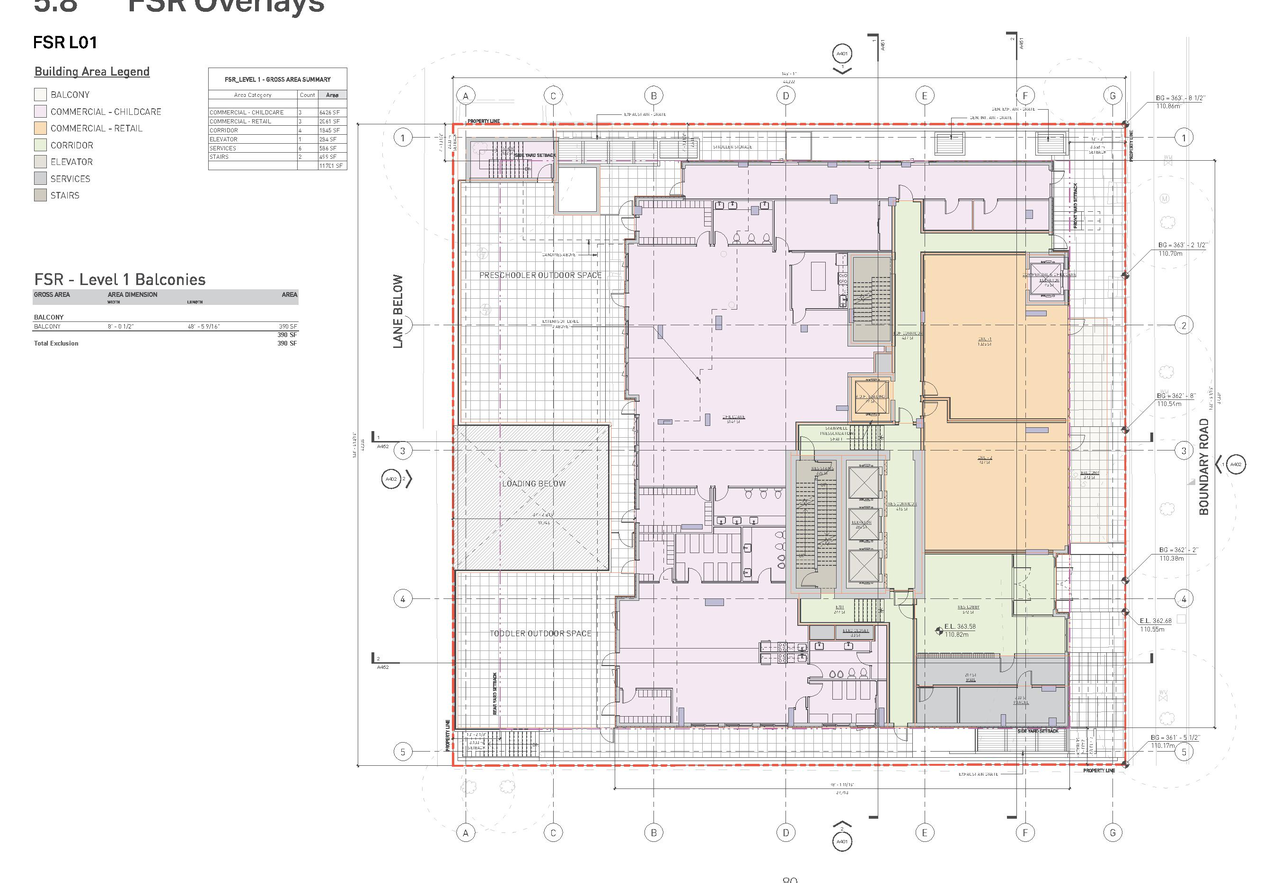 Construction site plan for project from page 80 of the file 'Application booklet'