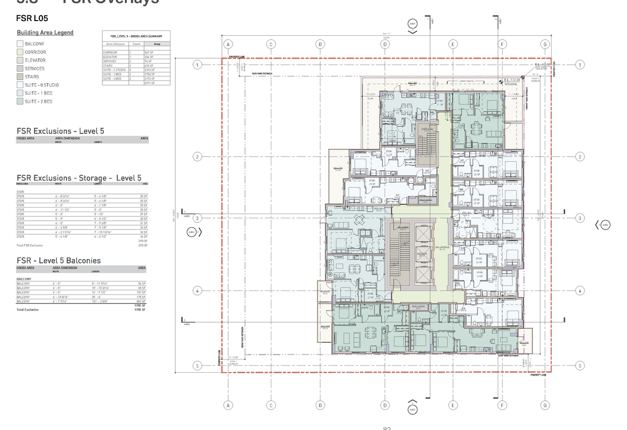 Construction site plan for project from page 82 of the file 'Application booklet'