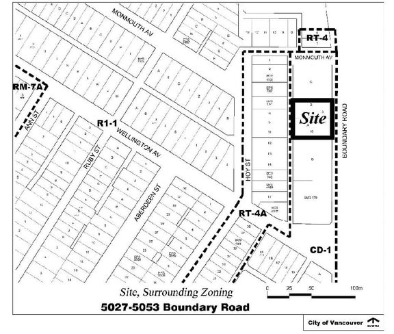 Construction site plan for project from page 3 of the file 'Report'