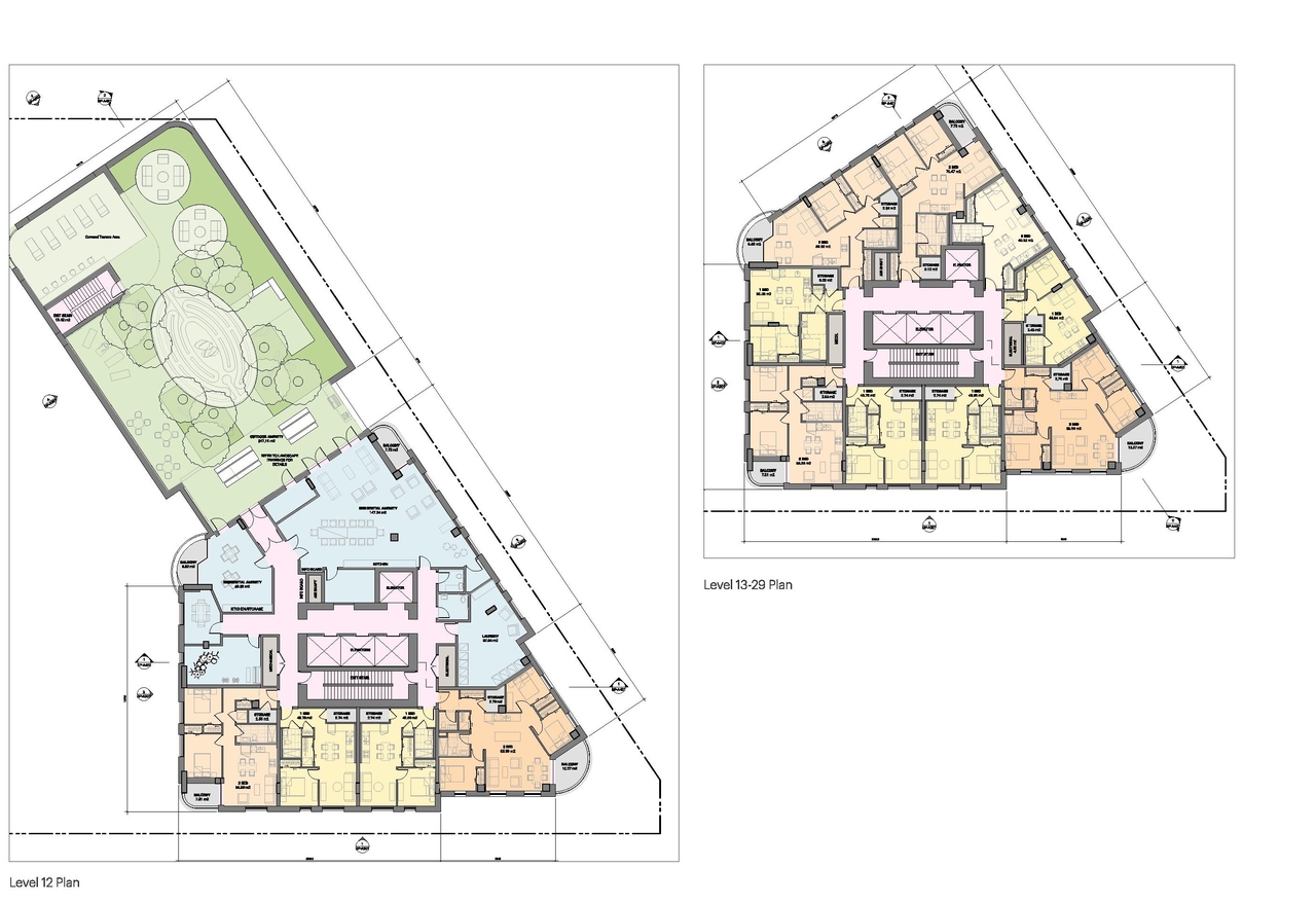 Floor plan for project from page 80 of the file 'Application booklet'