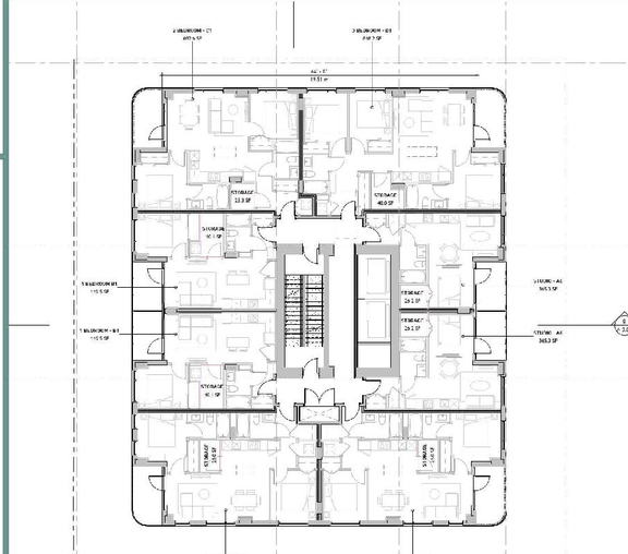 Floor plan for project from page 39 of the file 'Application booklet'