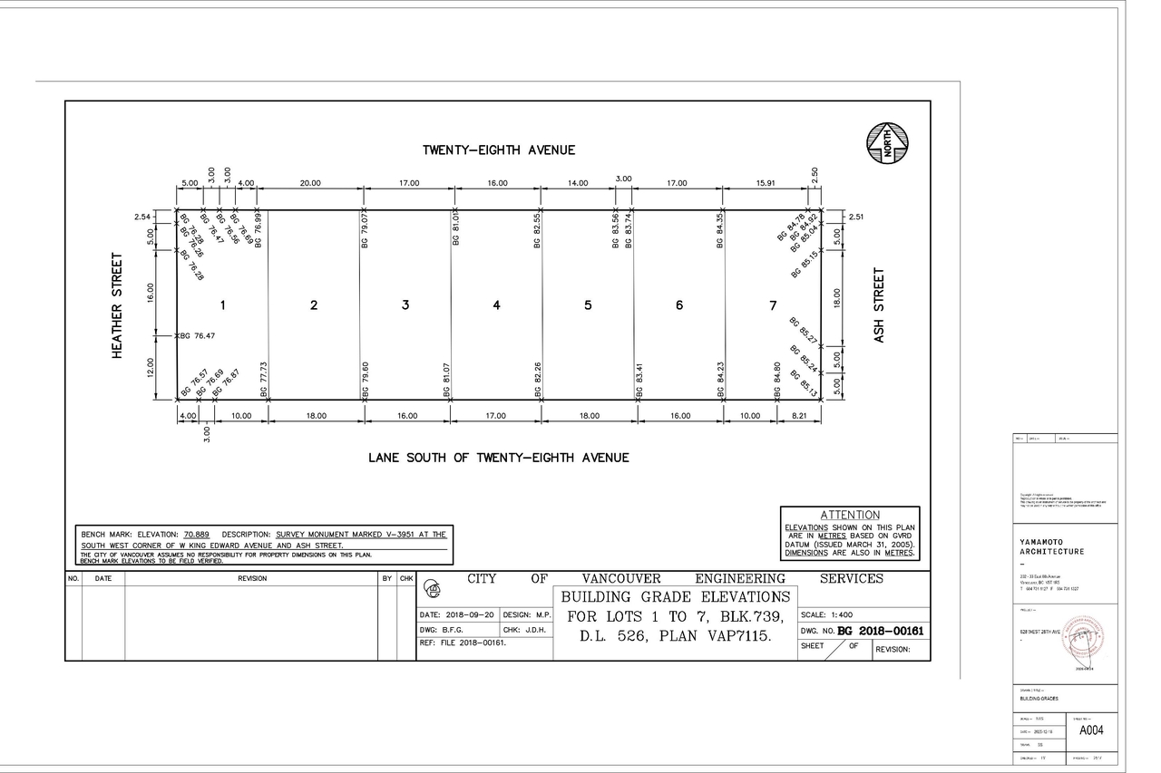 Construction site plan for project from page 5 of the file 'Architectural drawings'