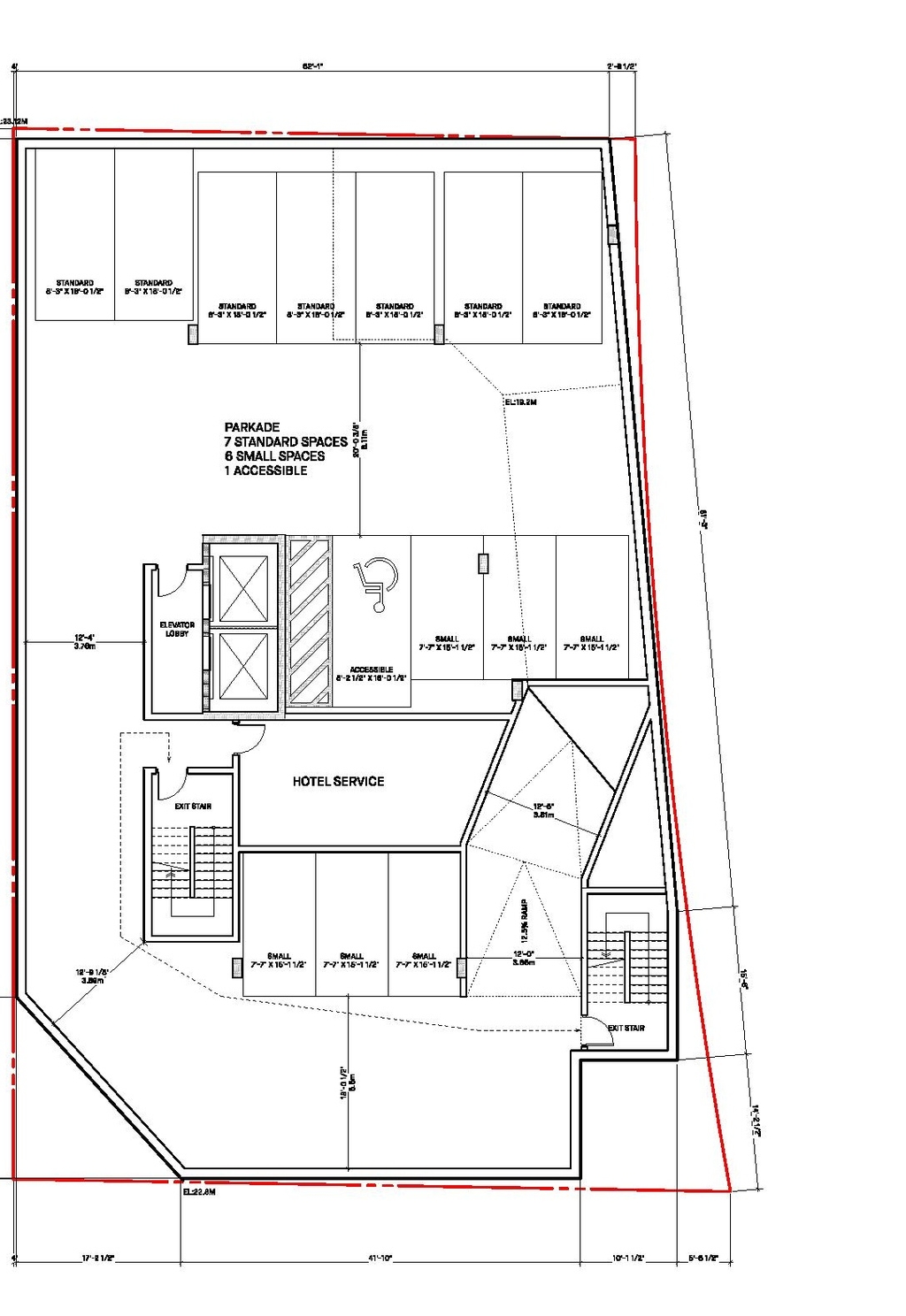 Floor plan for project from page 5 of the file 'Architectural drawings'