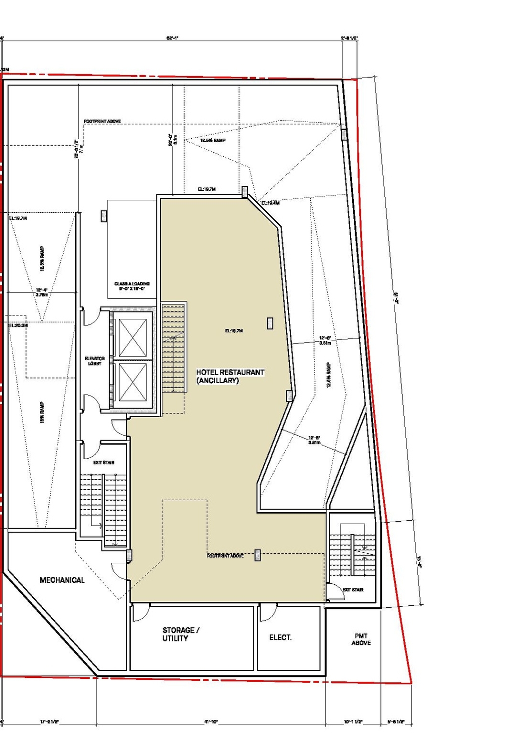 Floor plan for project from page 6 of the file 'Architectural drawings'