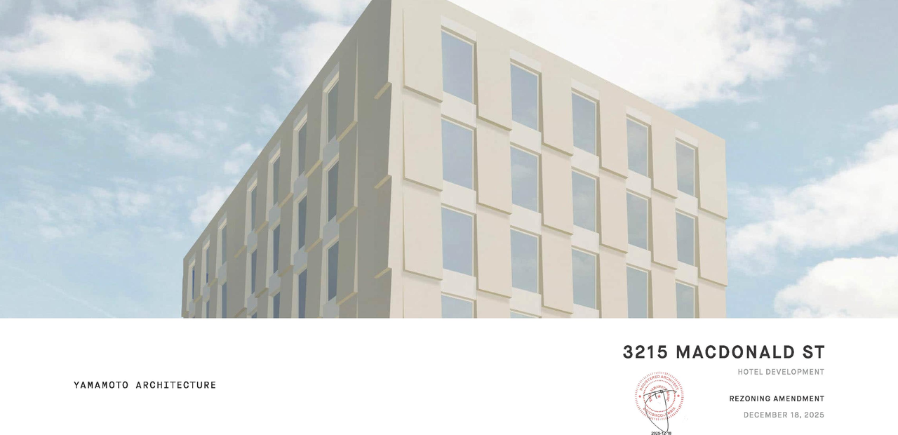 Rendering of building from page 1 of the file 'Application booklet'