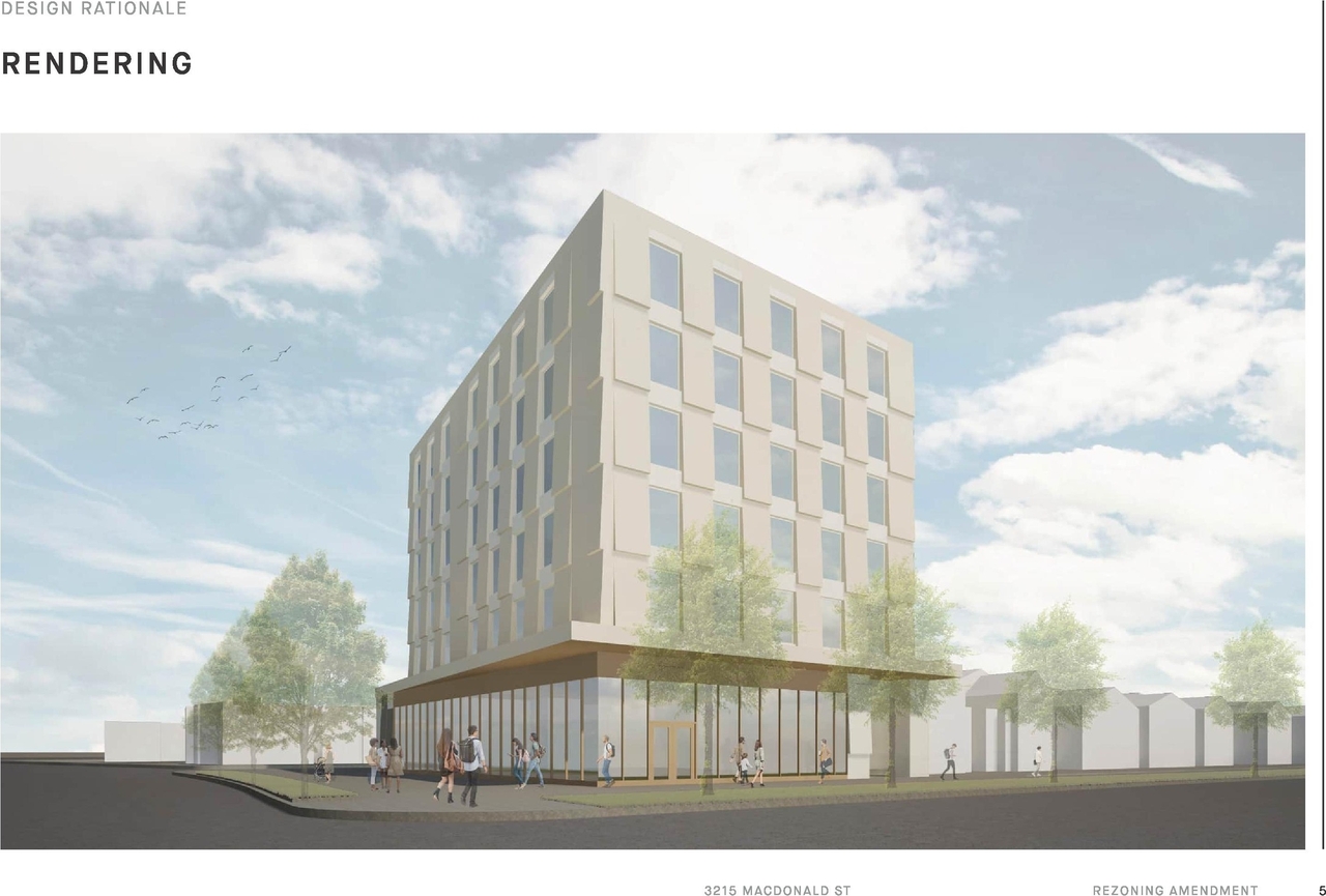 Rendering of building from page 5 of the file 'Application booklet'