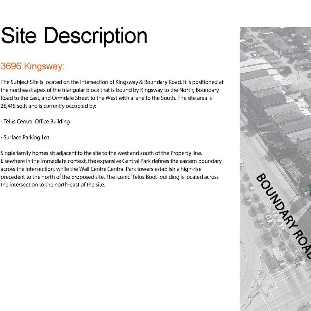 Construction site plan for project from page 12 of the file 'Application booklet'