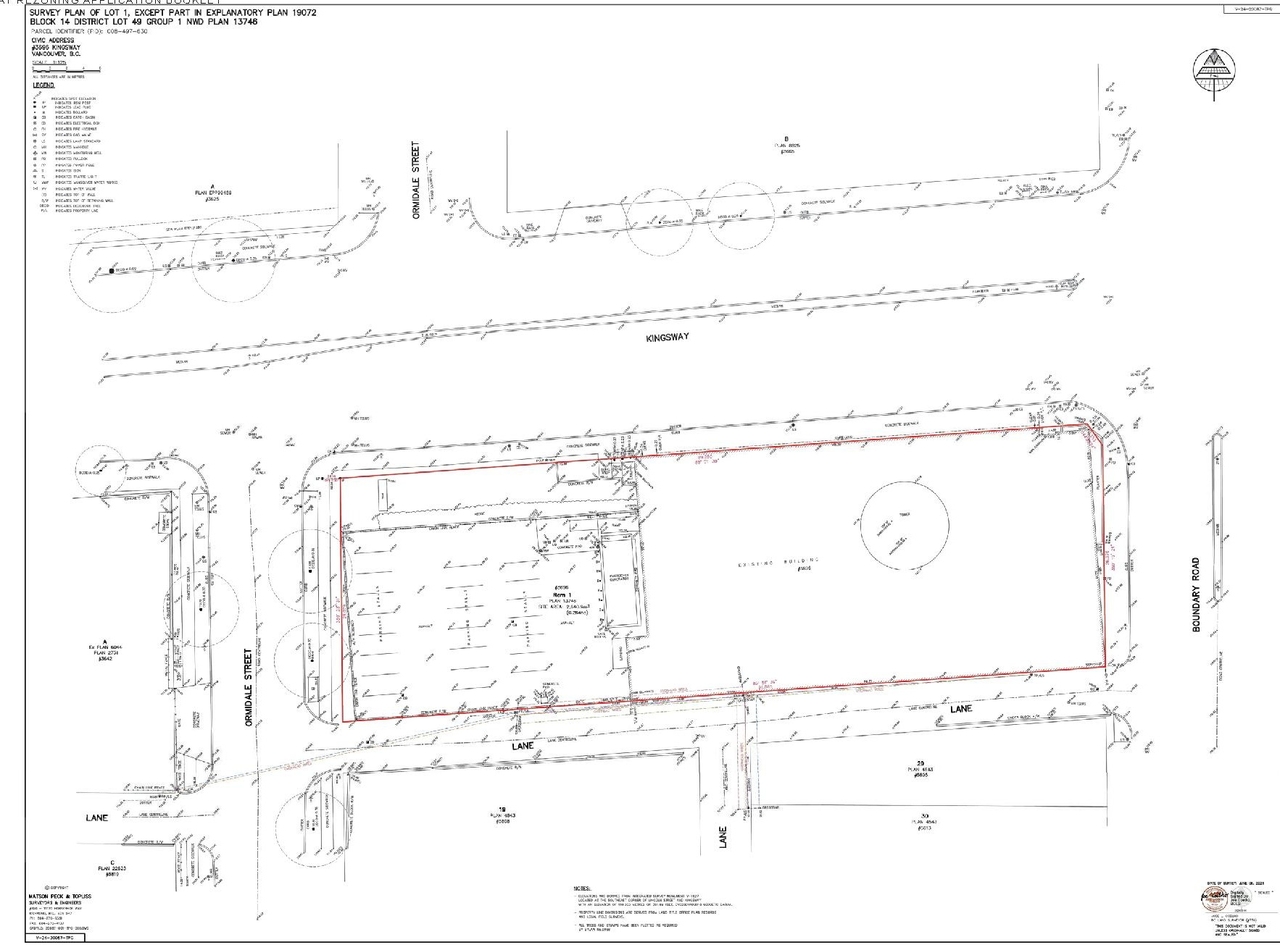 Construction site plan for project from page 52 of the file 'Application booklet'