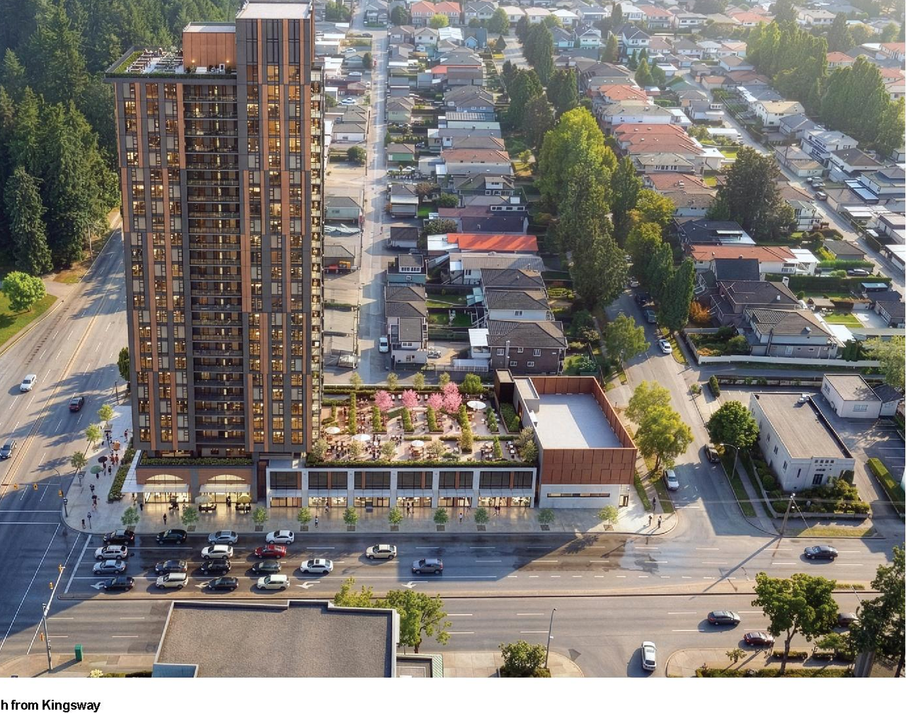 Rendering of building from page 84 of the file 'Application booklet'