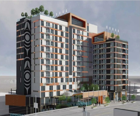 Rendering of building from page 21 of the file 'Application booklet'
