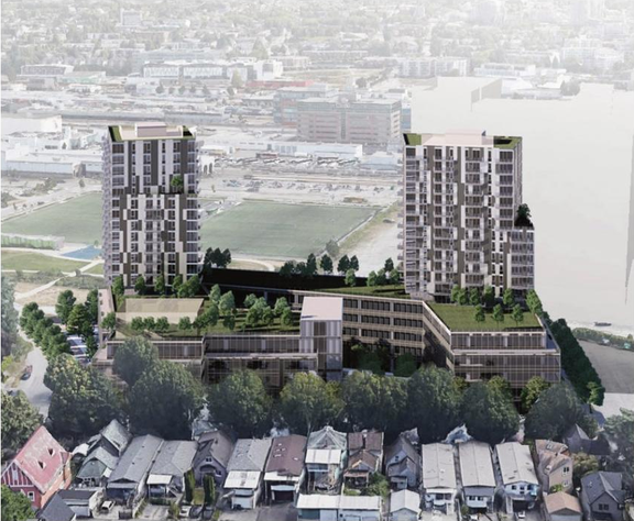Rendering of building from page 21 of the file 'Application booklet'