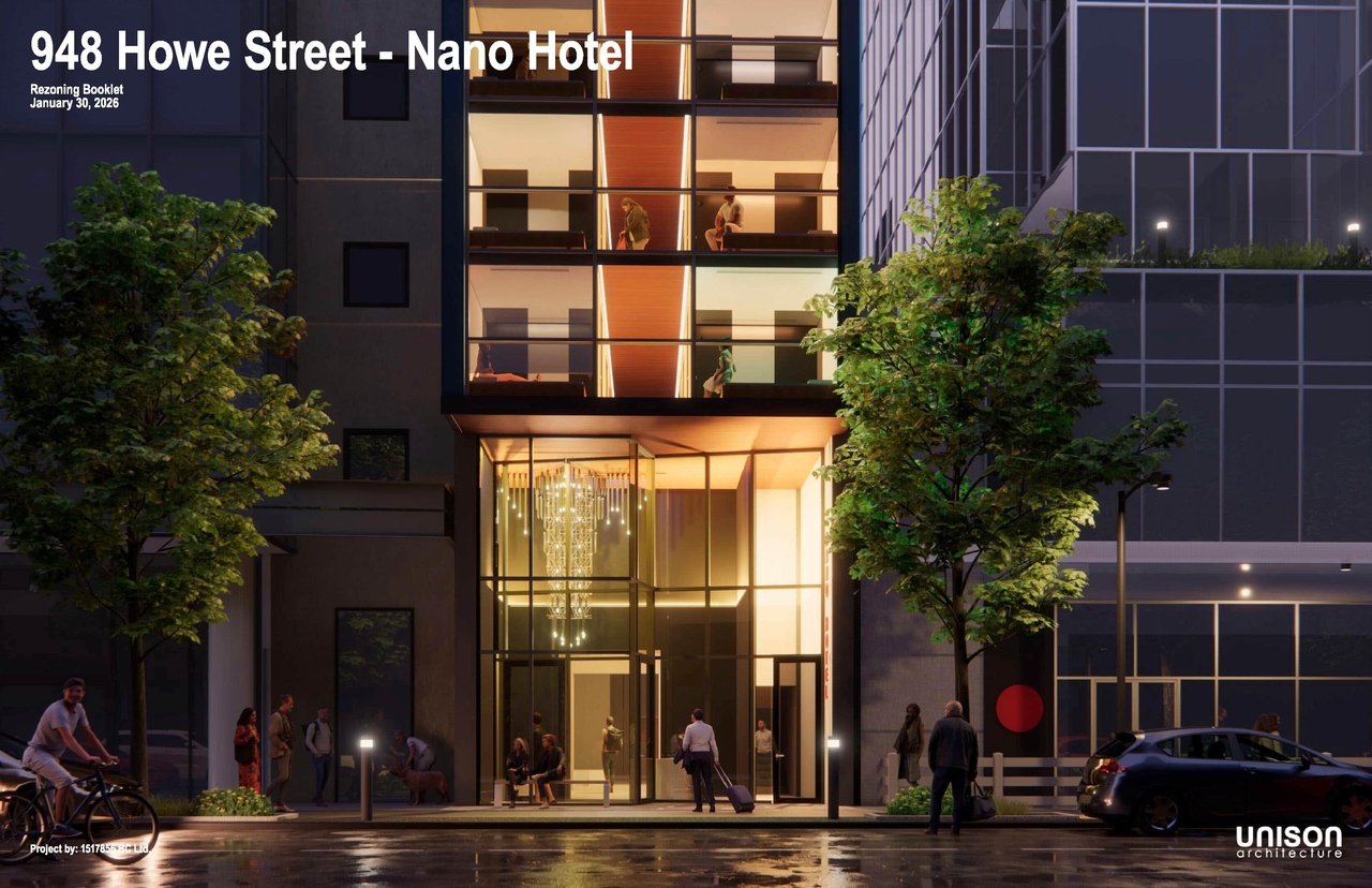 Rendering of building from page 1 of the file 'Application booklet'