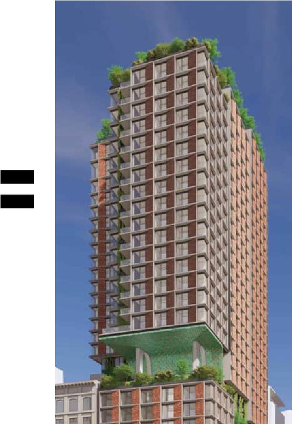Rendering of building from page 103 of the file 'Application booklet'