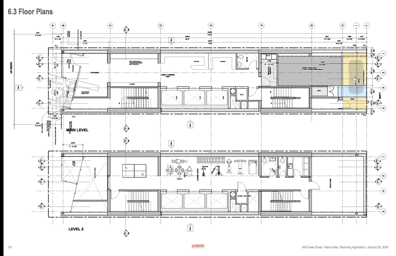 Floor plan for project from page 112 of the file 'Application booklet'