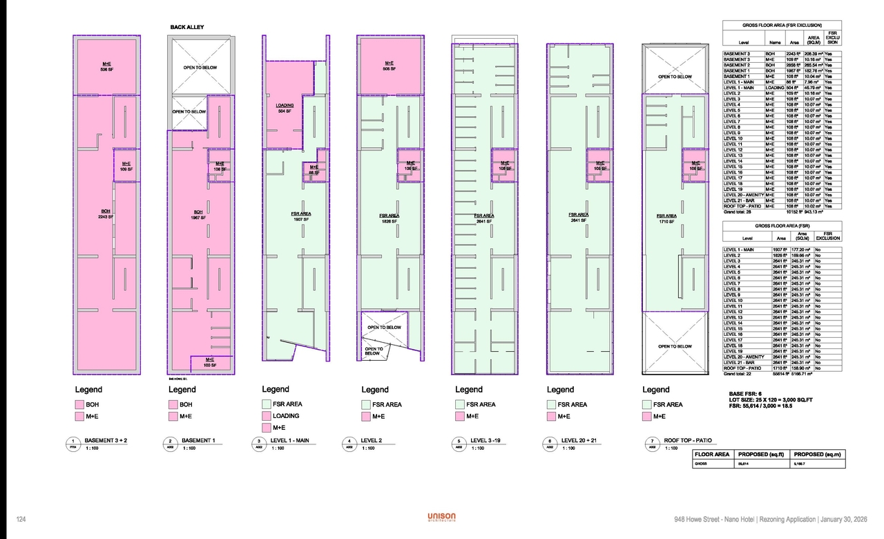 Floor plan for project from page 124 of the file 'Application booklet'