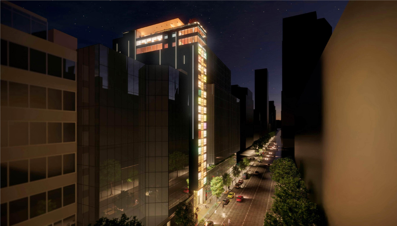 Rendering of building from page 132 of the file 'Application booklet'