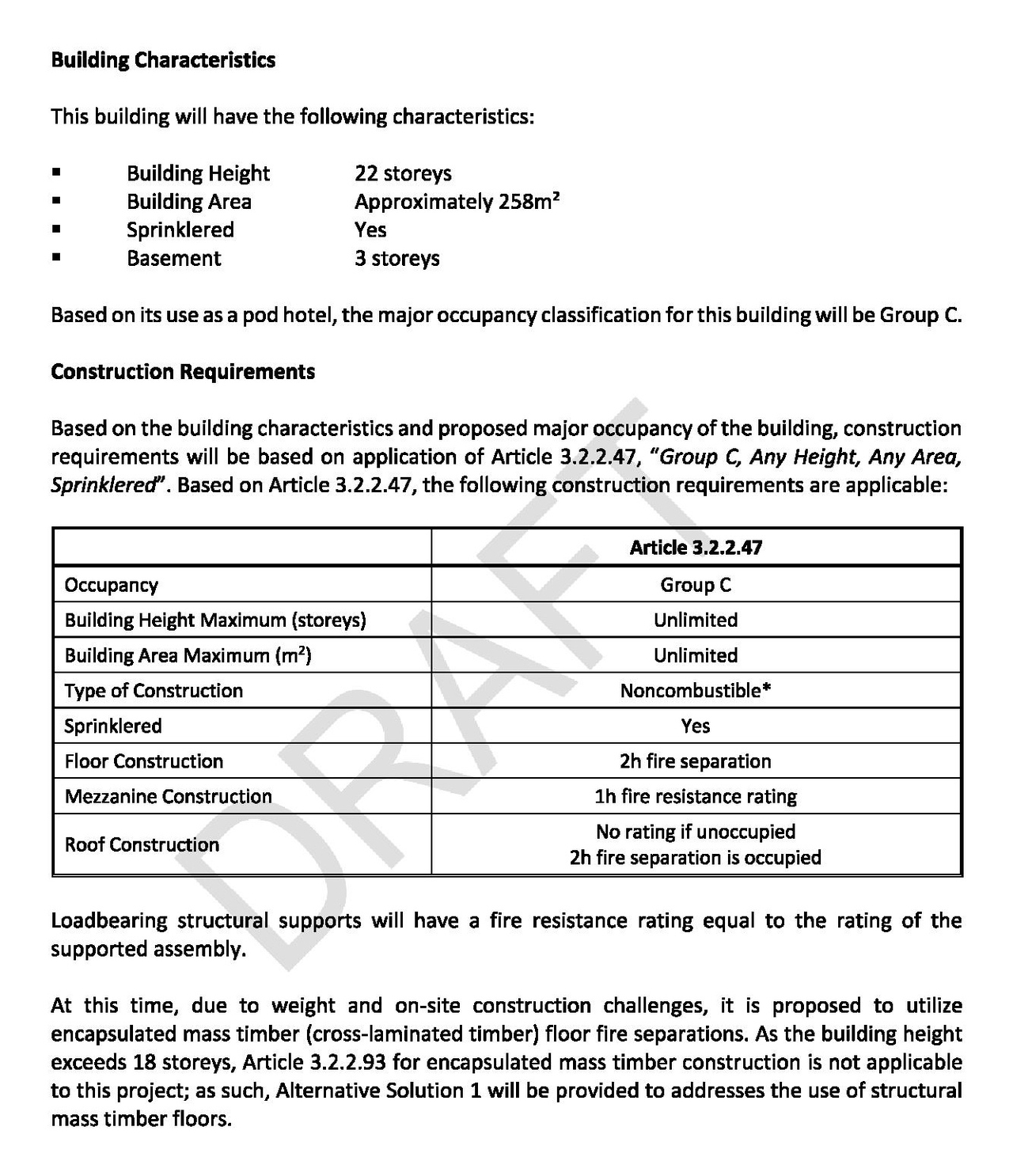 Construction site plan for project from page 139 of the file 'Application booklet'